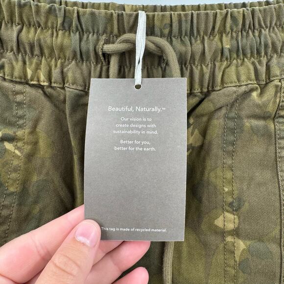 NWT Garnet Hill 100% Cotton floral camo Salt-Washed Chino Joggers - Picture 10 of 12